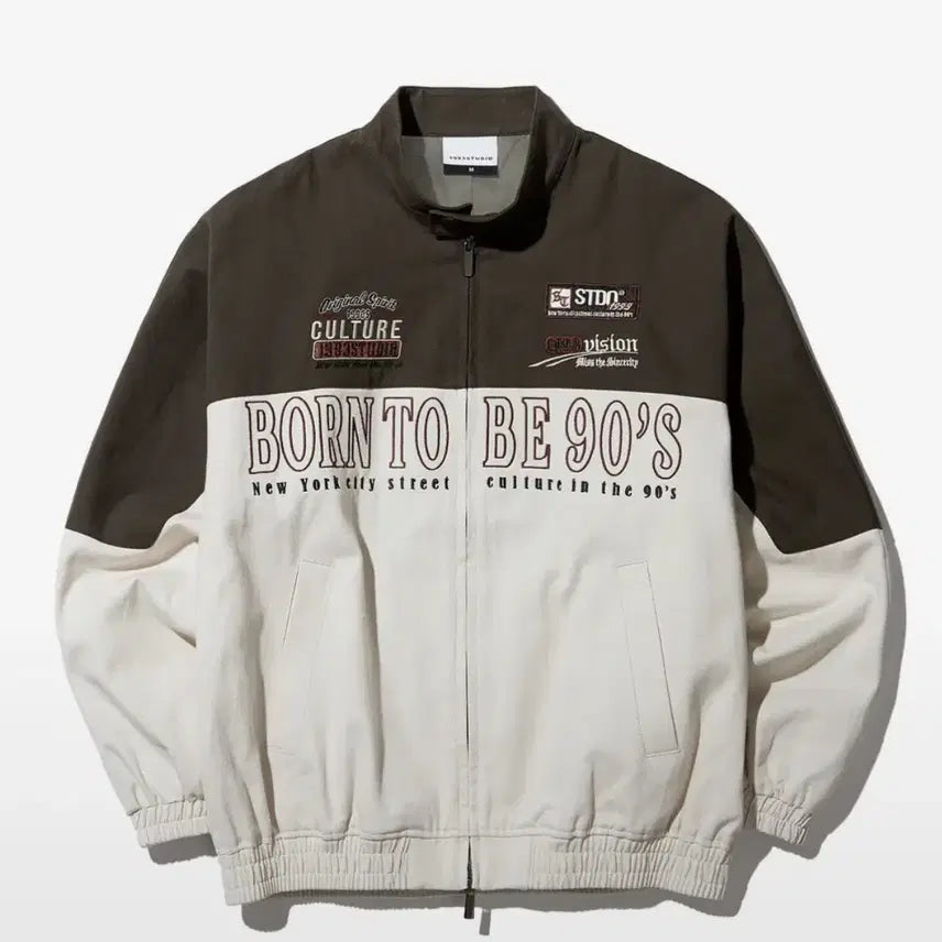 [BUNJANG] 1993 Studio Vintage Cotton Twill Biker Jacket / 1993스튜디오 빈티지 코튼 트윌 바이커 자켓 카키 L