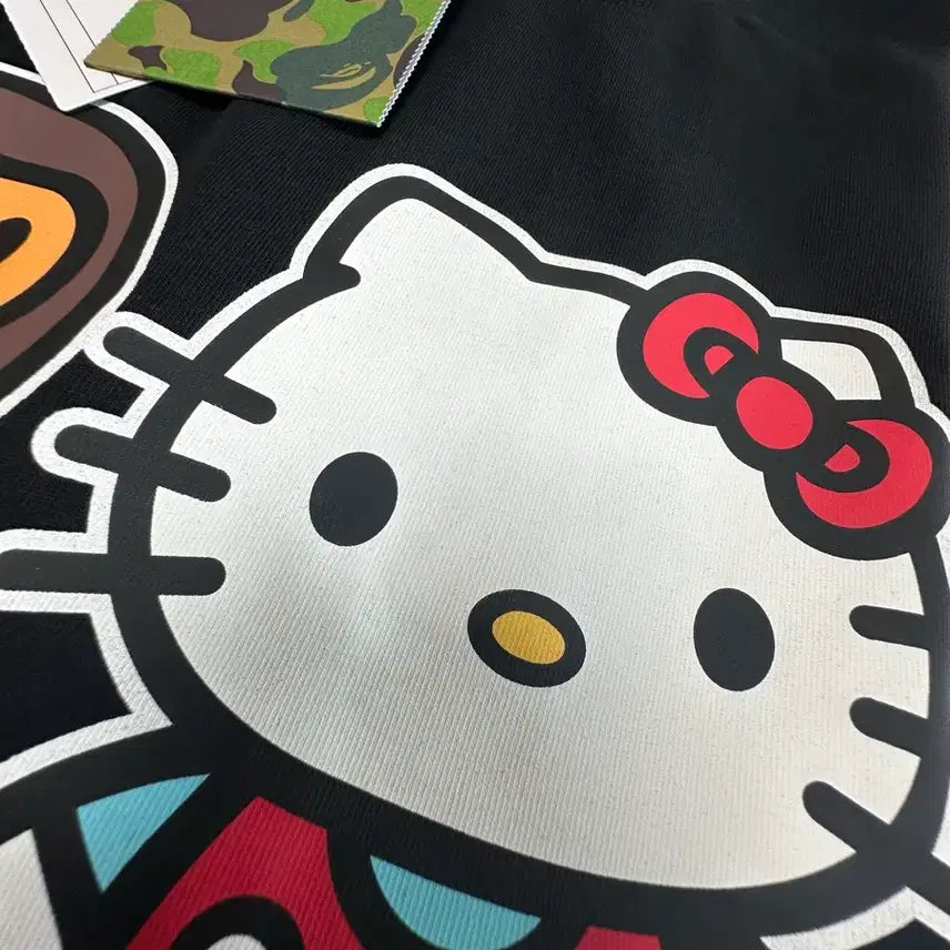 [BUNJANG] BAPE Hello Kitty Collaboration T-shirt Black S / 베이프 X 헬로키티 콜라보 티셔츠 블랙 S