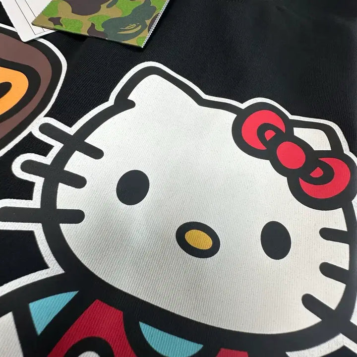 [BUNJANG] BAPE Hello Kitty Collaboration T-shirt Black S / 베이프 X 헬로키티 콜라보 티셔츠 블랙 S