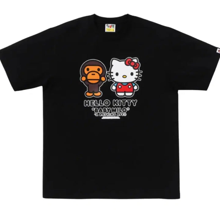 [BUNJANG] BAPE Hello Kitty Collaboration T-shirt Black S / 베이프 X 헬로키티 콜라보 티셔츠 블랙 S