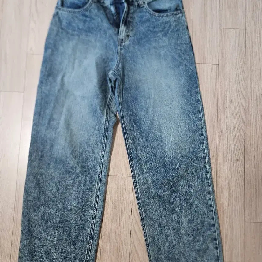 [BUNJANG] 8Seconds Brushed Semi-Wide Denim Pants - Blue / [78=m] 에잇세컨즈 브러쉬드 세미와이드 데님 팬츠 - 블루