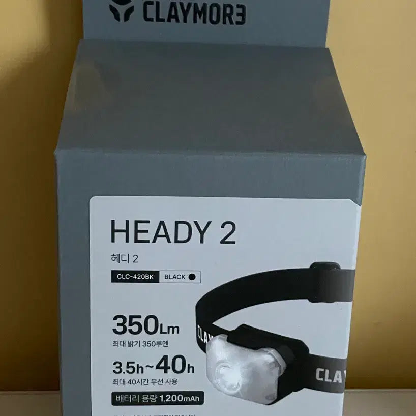 [BUNJANG] Claymore Heady2 CLC-420BK Black Headlamp / 크레모어 헤디2 CLC-420BK 블랙 헤드랜턴