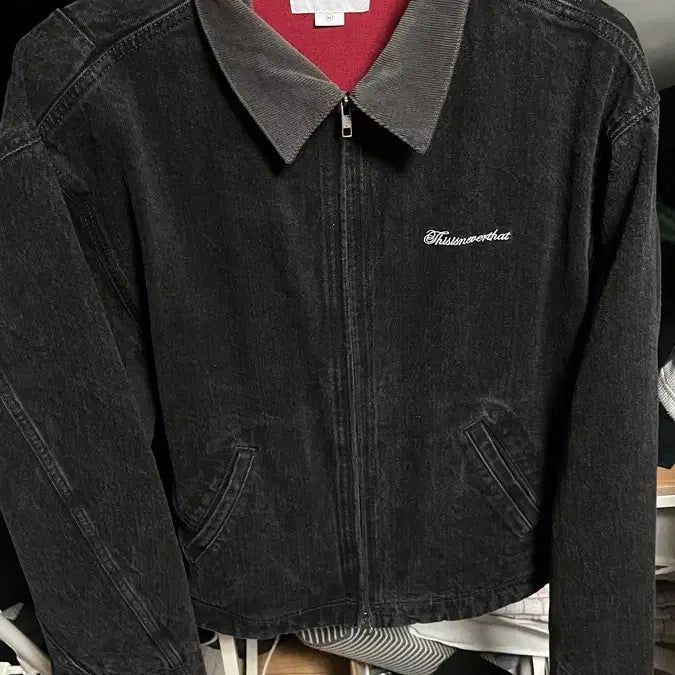 [BUNJANG] thisisneverthat Denim Work Jacket Black / 디스이즈네버댓 데님 워크 자켓 블랙