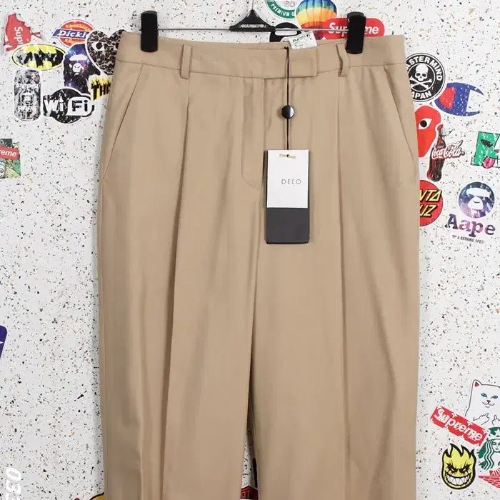 [SOLD OUT] 여성64 / 텍24만 데코 새상품 울 실크 슬랙스팬츠BG 5-16
