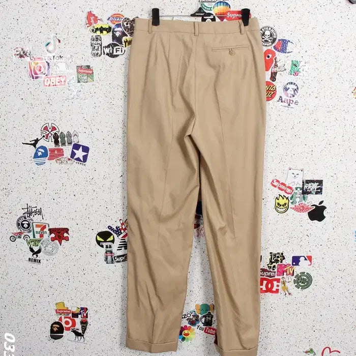 [SOLD OUT] 여성64 / 텍24만 데코 새상품 울 실크 슬랙스팬츠BG 5-16