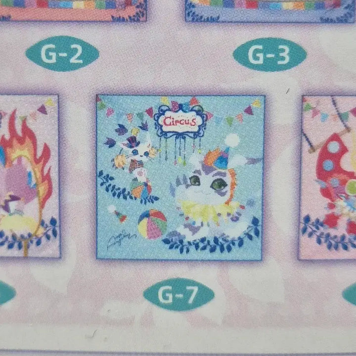 [BUNJANG] Digimon Circus Acrylic Stand &amp; Handkerchief Set / [디지몬] 서커스 쿠지 h상 아크릴 g상 손수건 (쉬라몬,가트몬,피요몬)