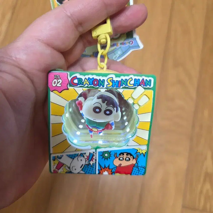 [BUNJANG] Crayon Shin-chan/Cherry Led Light Mirror Keyring / 짱구,짱아 Led라이트 거울 키링