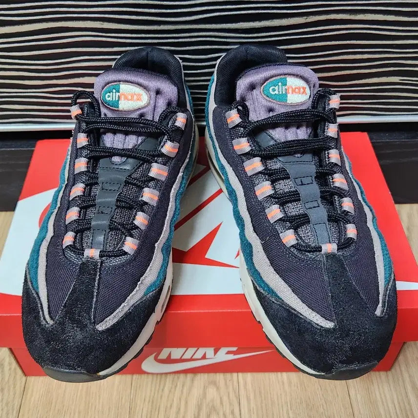 [BUNJANG] Nike Air Max 95 Premium Oil Grey/Bright Mango Sneakers / 나이키 에어맥스95 프리미엄 오일 그레이/브라이트 망고 운동화,스니커즈