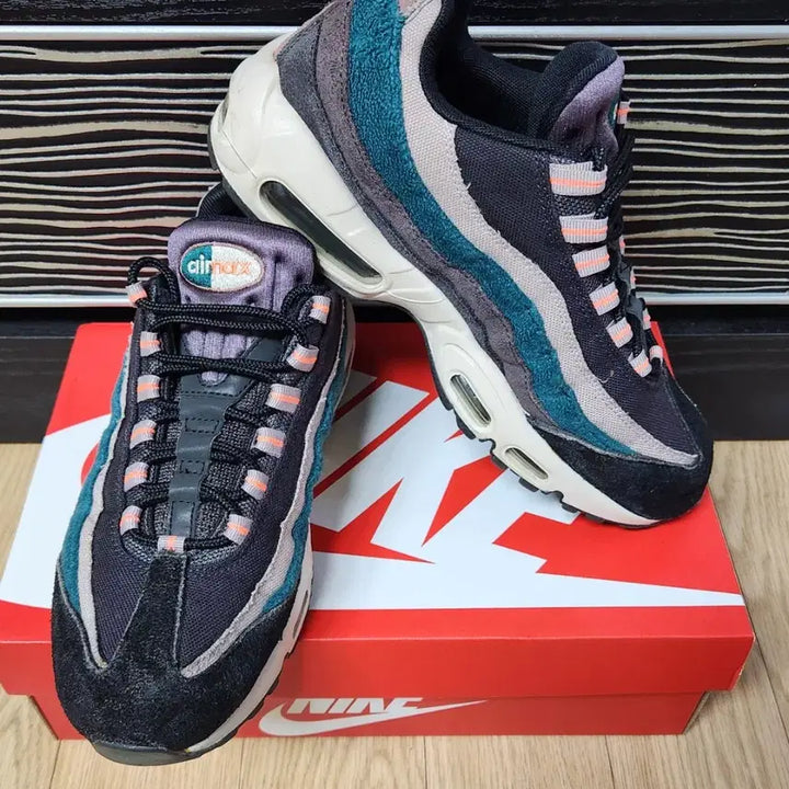 [BUNJANG] Nike Air Max 95 Premium Oil Grey/Bright Mango Sneakers / 나이키 에어맥스95 프리미엄 오일 그레이/브라이트 망고 운동화,스니커즈