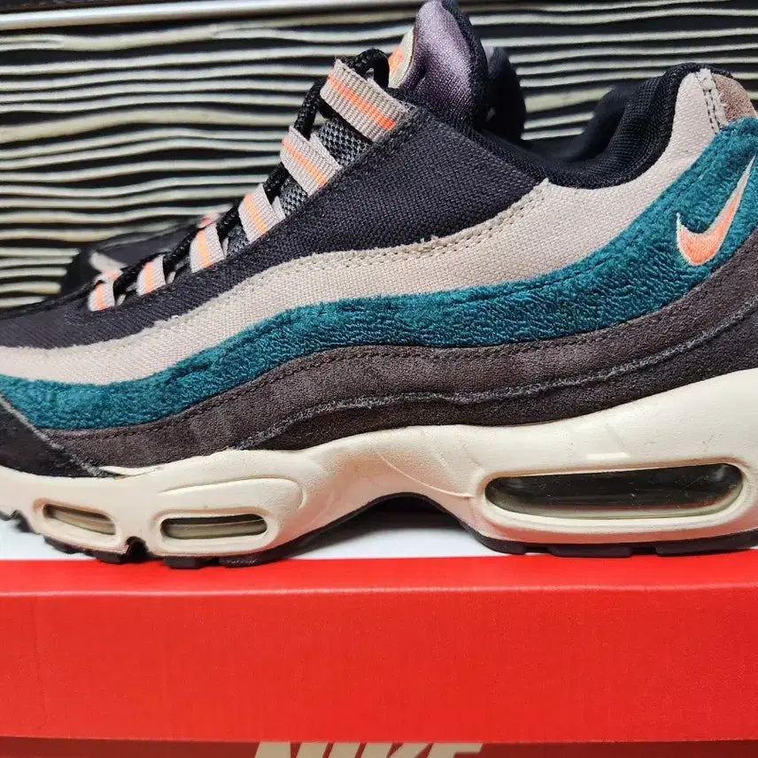 [BUNJANG] Nike Air Max 95 Premium Oil Grey/Bright Mango Sneakers / 나이키 에어맥스95 프리미엄 오일 그레이/브라이트 망고 운동화,스니커즈