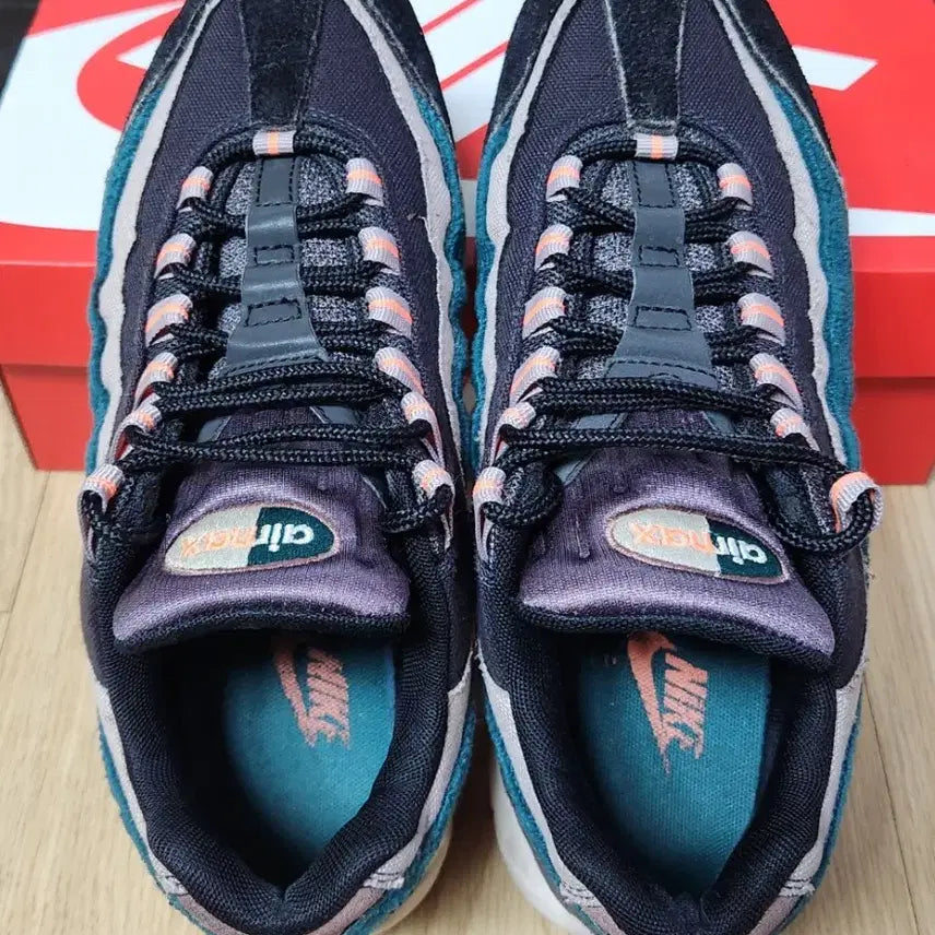 [BUNJANG] Nike Air Max 95 Premium Oil Grey/Bright Mango Sneakers / 나이키 에어맥스95 프리미엄 오일 그레이/브라이트 망고 운동화,스니커즈