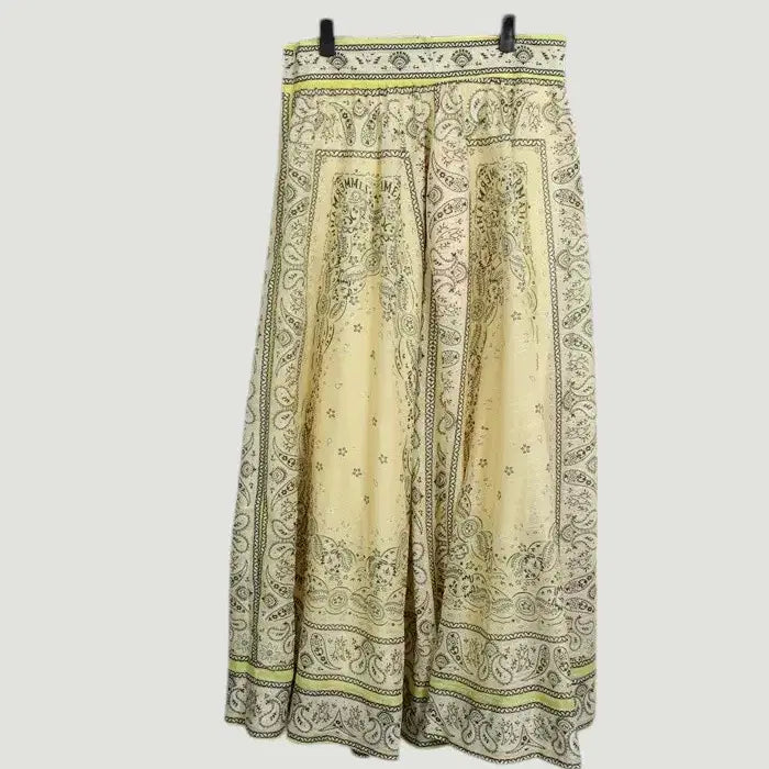 [BUNJANG] Paisley Yellow Cotton Skirt (Women&