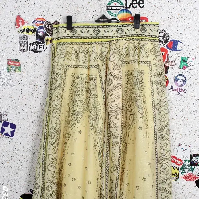 [BUNJANG] Paisley Yellow Cotton Skirt (Women&