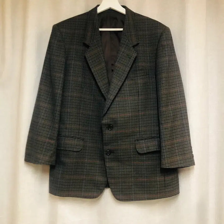 [BUNJANG] Yves Saint Laurent Classic Check Blazer Jacket / 입생로랑 YSL 체크 블레이저 자켓 100 / 클래식 빈티지