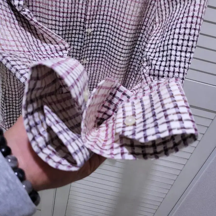 [BUNJANG] Etro Check Pattern Shirt / L[100]에트로 체크남방/셔츠