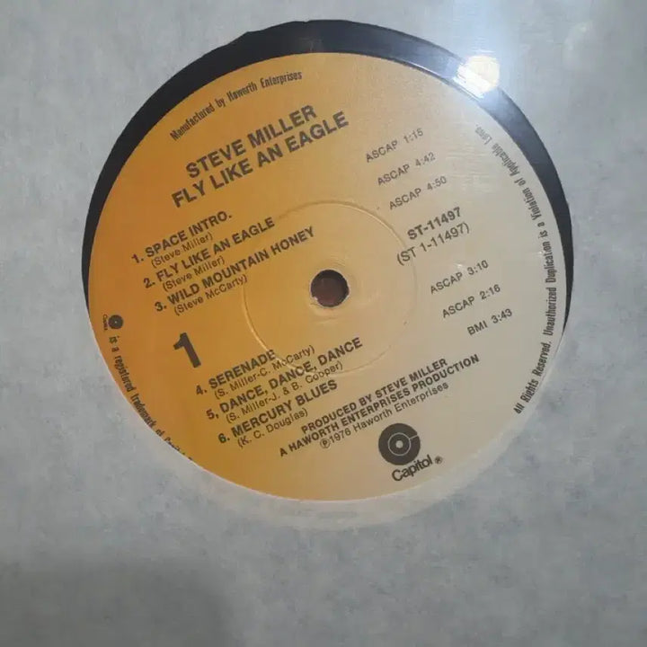 [BUNJANG] Steve Miller Band Fly Like An Eagle LP (1st US Pressing) / 스티브 밀러 밴드 Fly Like An Eagle LP (1st US)