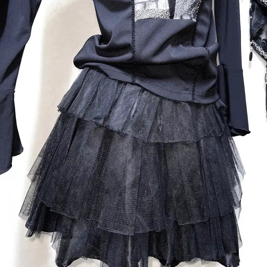 [BUNJANG] Bodyline Gothic Lolita Tutu Skirt / 바디라인 고스펑크 고딕 로리타 튜튜 캉캉 샤스커트 서브컬쳐 지하돌 양지뢰