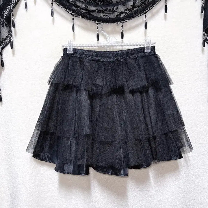 [BUNJANG] Bodyline Gothic Lolita Tutu Skirt / 바디라인 고스펑크 고딕 로리타 튜튜 캉캉 샤스커트 서브컬쳐 지하돌 양지뢰