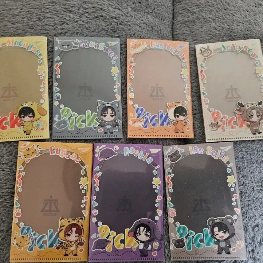 [BUNJANG] TESTAR Taiwan Edition Photocard Holder Bundle Set / 데못죽 테스타 대만판 포카홀더 일괄 판매합니다