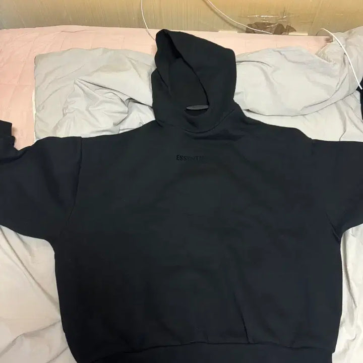 [BUNJANG] Essential Hoodie M - Black / 에센셜 후드티 m