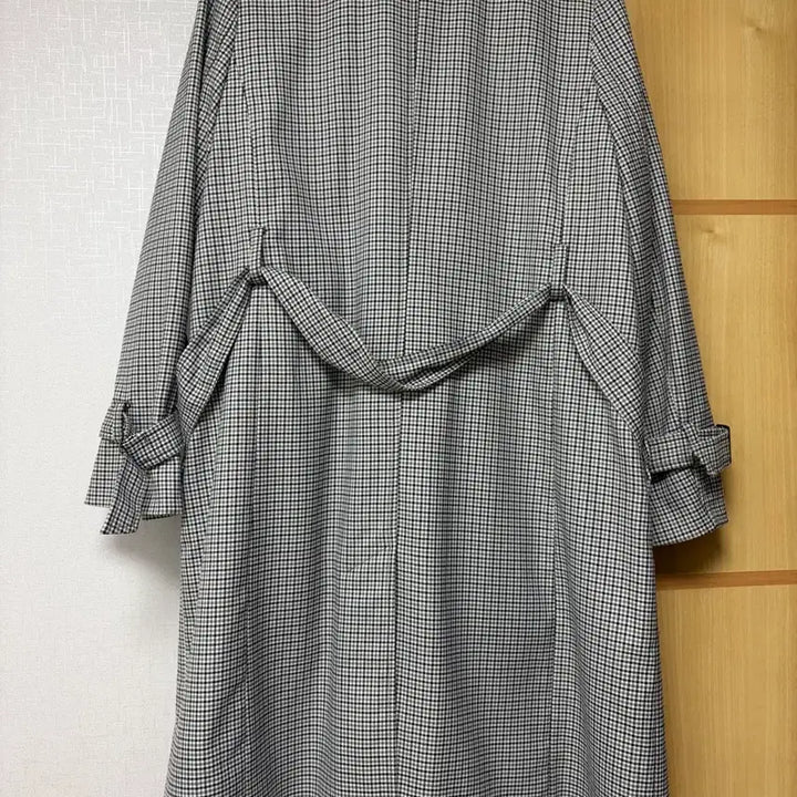 [BUNJANG] Roem Khaki Check Trench Coat / 새상품) 로엠 Roem 카키 체크 트렌치코트