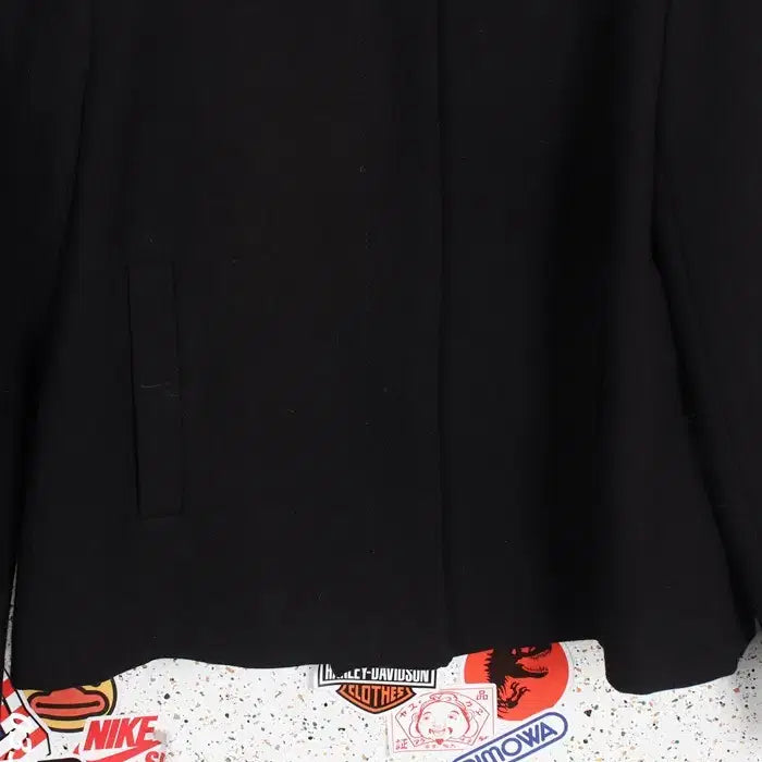 [BUNJANG] ZARA Simple Black No-Collar Jacket (XS) - Women&