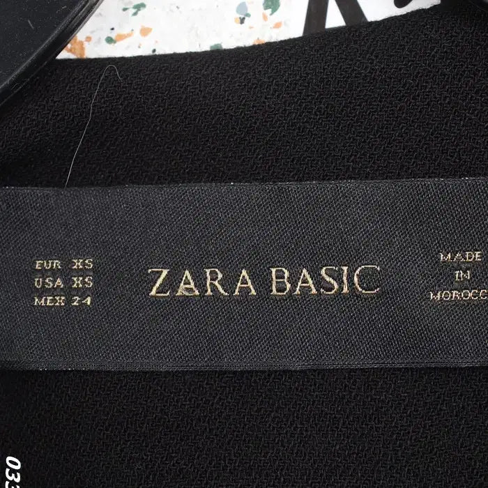 [BUNJANG] ZARA Simple Black No-Collar Jacket (XS) - Women&