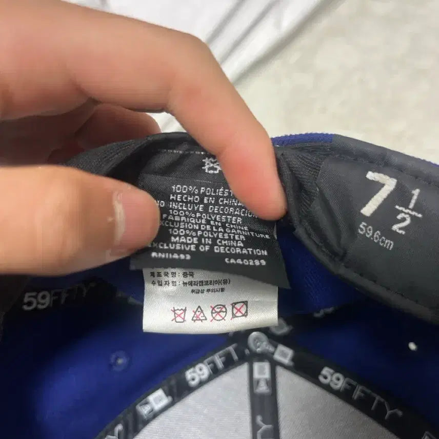 [BUNJANG] New Era LA Dodgers 59FIFTY Baseball Cap / 뉴에라 LA다저스 59FIFTY 블루 야구모자