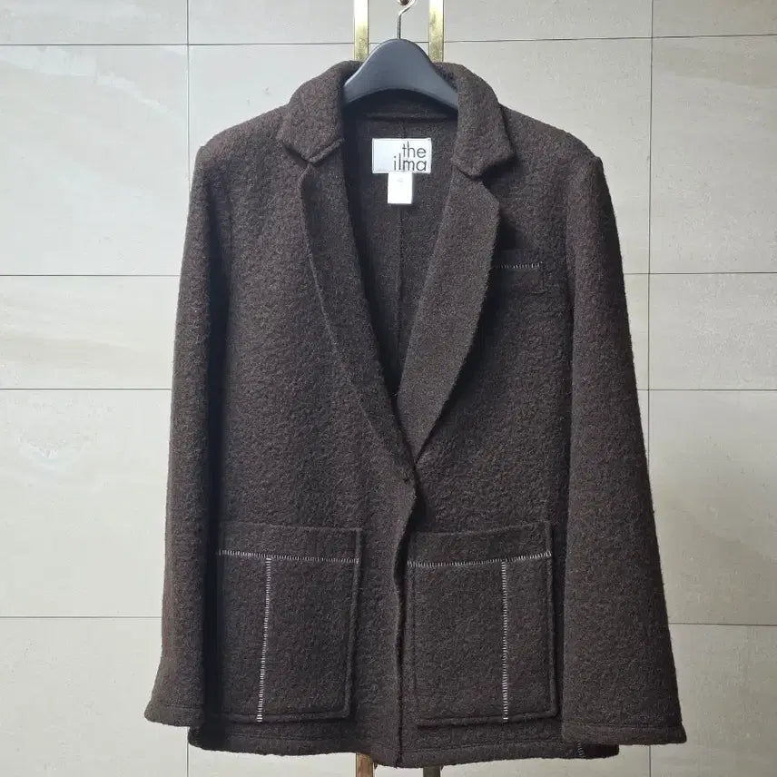 [BUNJANG] The Ilma Alpaca Wool Blend Stitch Detail Jacket / 더일마 알파카 울 블렌드 스티치 디테일 자켓