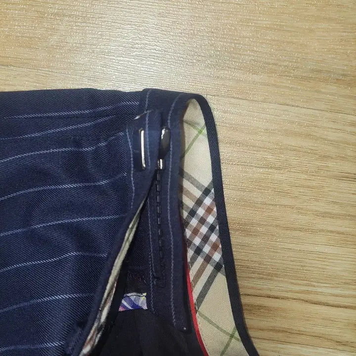 [BUNJANG] Navy Stripe Suit Trousers Set / 네이비 스트라이프 정장 바지 세트