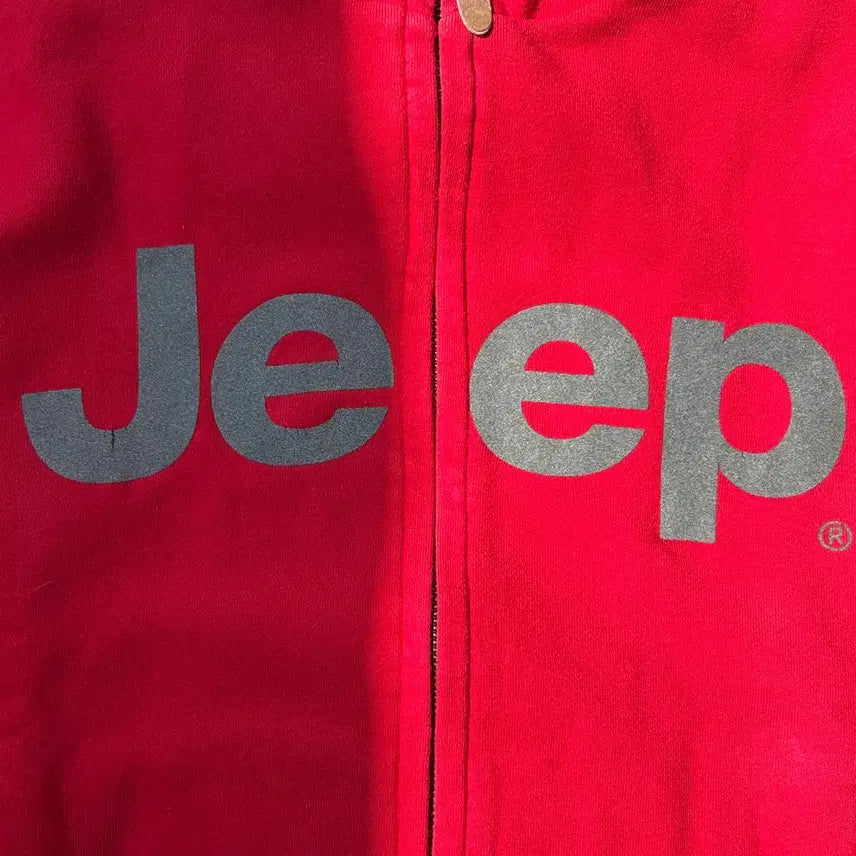 [BUNJANG] Jeep Lettering Pullover Hoodie Zip-up / jeep 레터링 풀오버 후드집업