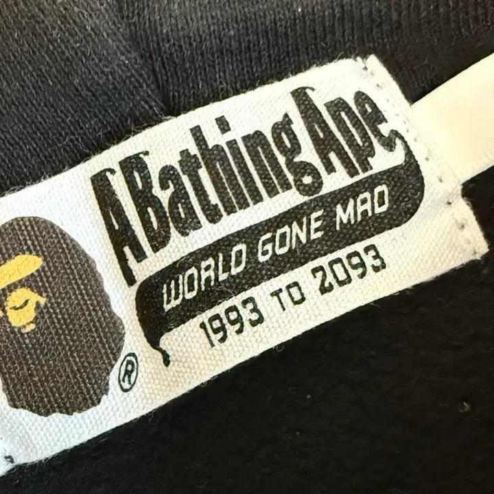 [SOLD OUT] 베이프(BAPE) 칼리지 로고 후드집업 블랙 XL