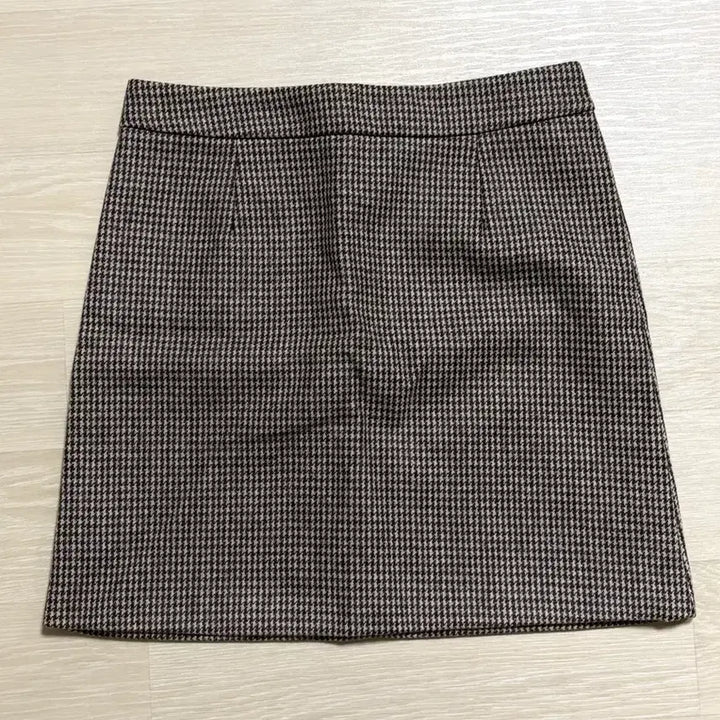 [BUNJANG] Wool Check Mini Skirt / 울 체크 미니스커트