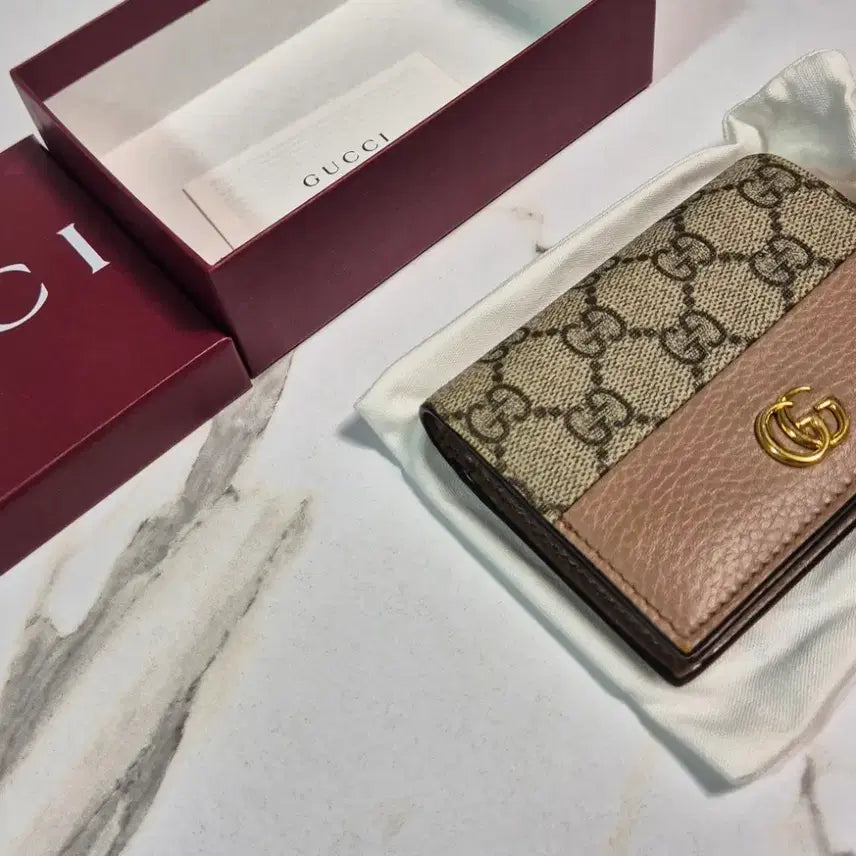 [BUNJANG] Gucci GG Marmont Wallet / (정품) 구찌 GG 로고 마몬트 반지갑