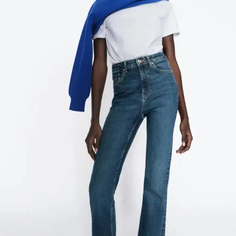 [BUNJANG] Zara High-Waisted Bootcut Denim / 자라 하이웨이스트 부츠컷 데님