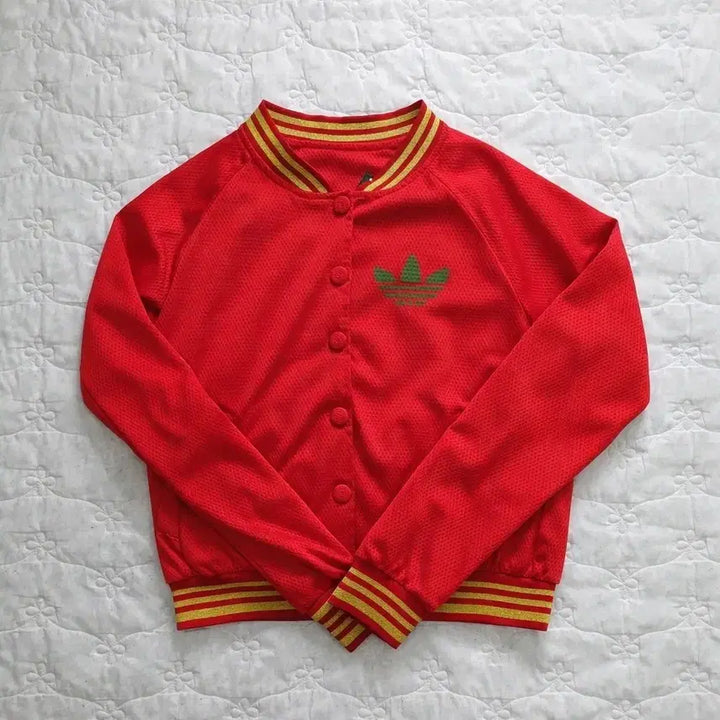 [SOLD OUT] 아디다스 오리지널 빅트레포일 레드 크롭 봄버 자켓 S