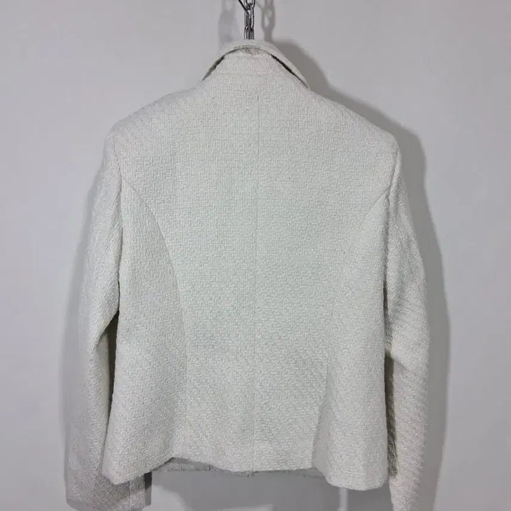[BUNJANG] White Tweed Gold Button Jacket / 화이트 트위드 금장버튼 자켓