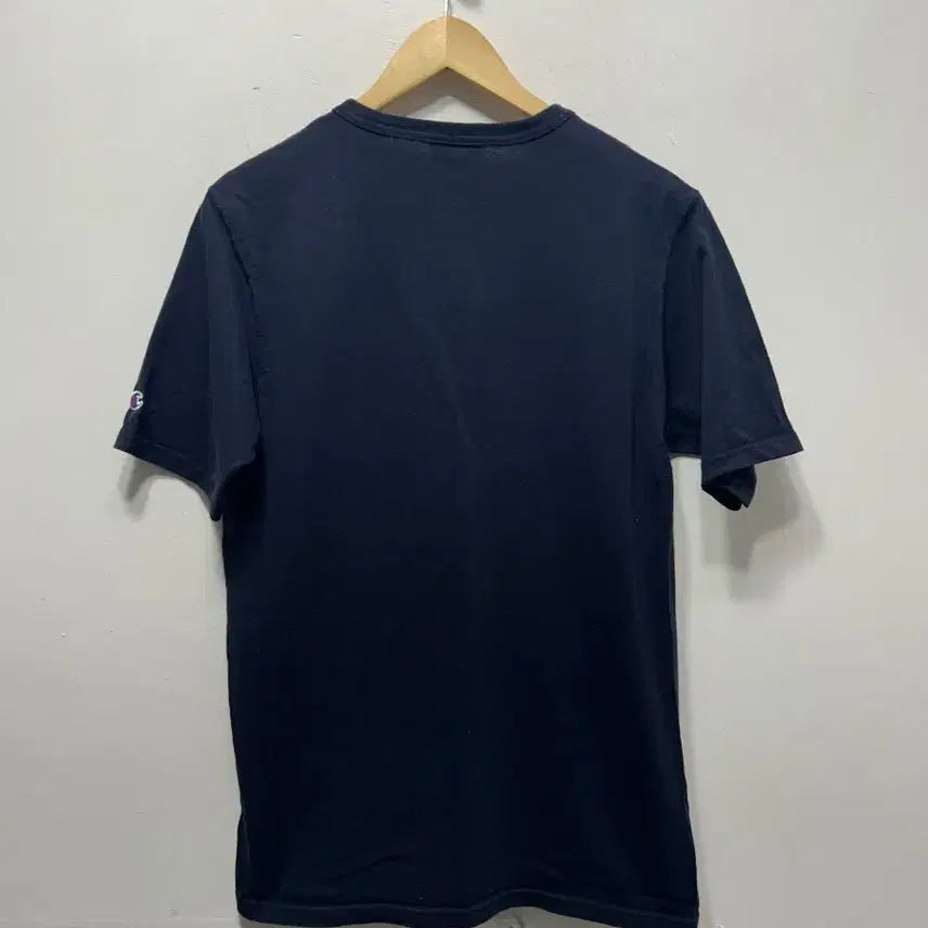 [BUNJANG] Champion Big Logo Navy T-Shirt M / 챔피온 빅로고 반팔 티셔츠 네이비 M
