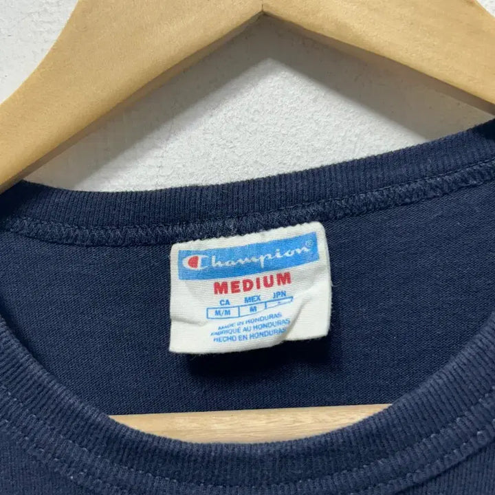 [BUNJANG] Champion Big Logo Navy T-Shirt M / 챔피온 빅로고 반팔 티셔츠 네이비 M