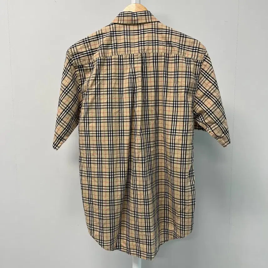 [BUNJANG] Vintage 90s Burberry Nova Check Short Sleeve Shirt (M) / [M] 90s 빈티지 노바체크 버버리 반팔 셔