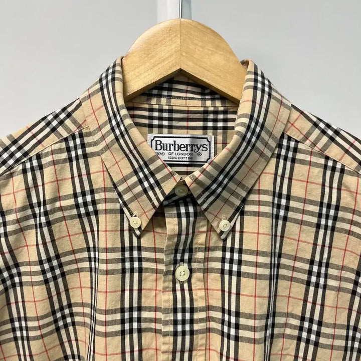 [BUNJANG] Vintage 90s Burberry Nova Check Short Sleeve Shirt (M) / [M] 90s 빈티지 노바체크 버버리 반팔 셔