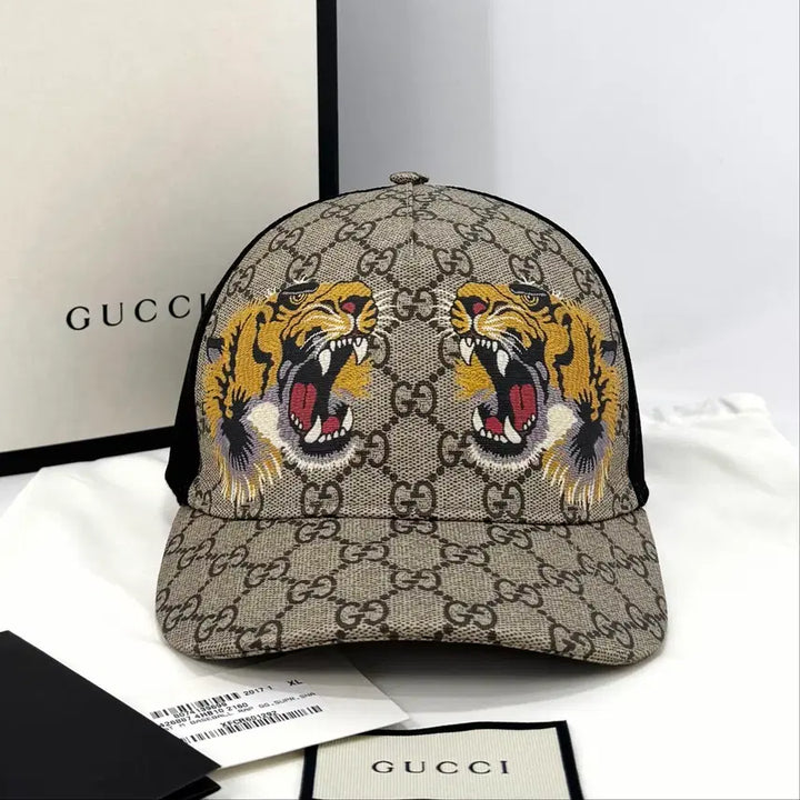 [BUNJANG] Gucci GG Supreme Tiger Mesh Baseball Cap (426887) / [XL사이즈] 구찌 GG 수프림 타이거 매쉬 볼캡 모자 (426887)