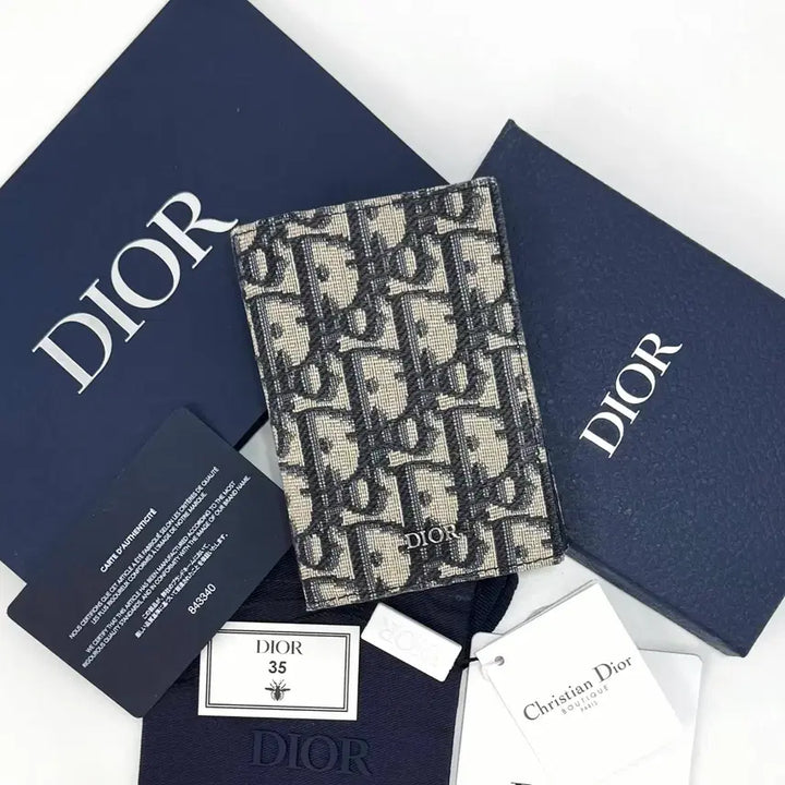 [BUNJANG] Dior Oblique Jacquard Card Holder (2ESCH138YSE) / [100%정품] 디올 오블리크 자카드 카드지갑 (2ESCH138YSE)