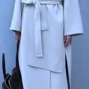 [BUNJANG] ORR Cashmere Layering Long Coat / orr 오르 머플러 레이어링 캐시미어 롱코트 myr