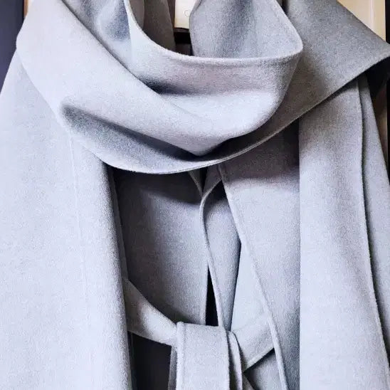 [BUNJANG] ORR Cashmere Layering Long Coat / orr 오르 머플러 레이어링 캐시미어 롱코트 myr
