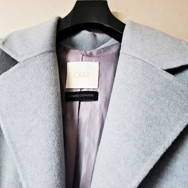 [BUNJANG] ORR Cashmere Layering Long Coat / orr 오르 머플러 레이어링 캐시미어 롱코트 myr