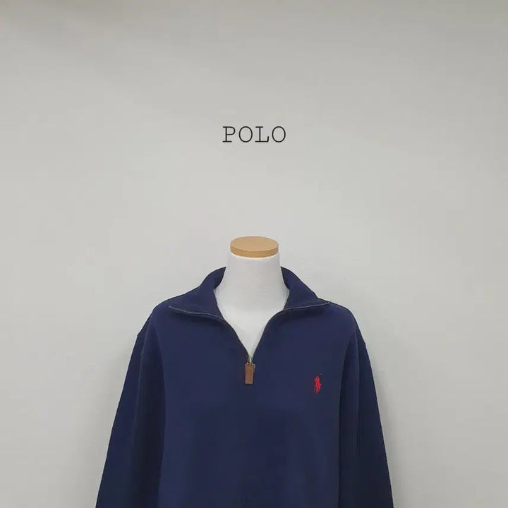 [BUNJANG] Polo Ralph Lauren Navy Half-Zip Sweatshirt / No.26032918 폴로 네이비 하프집업 맨투맨 네이비