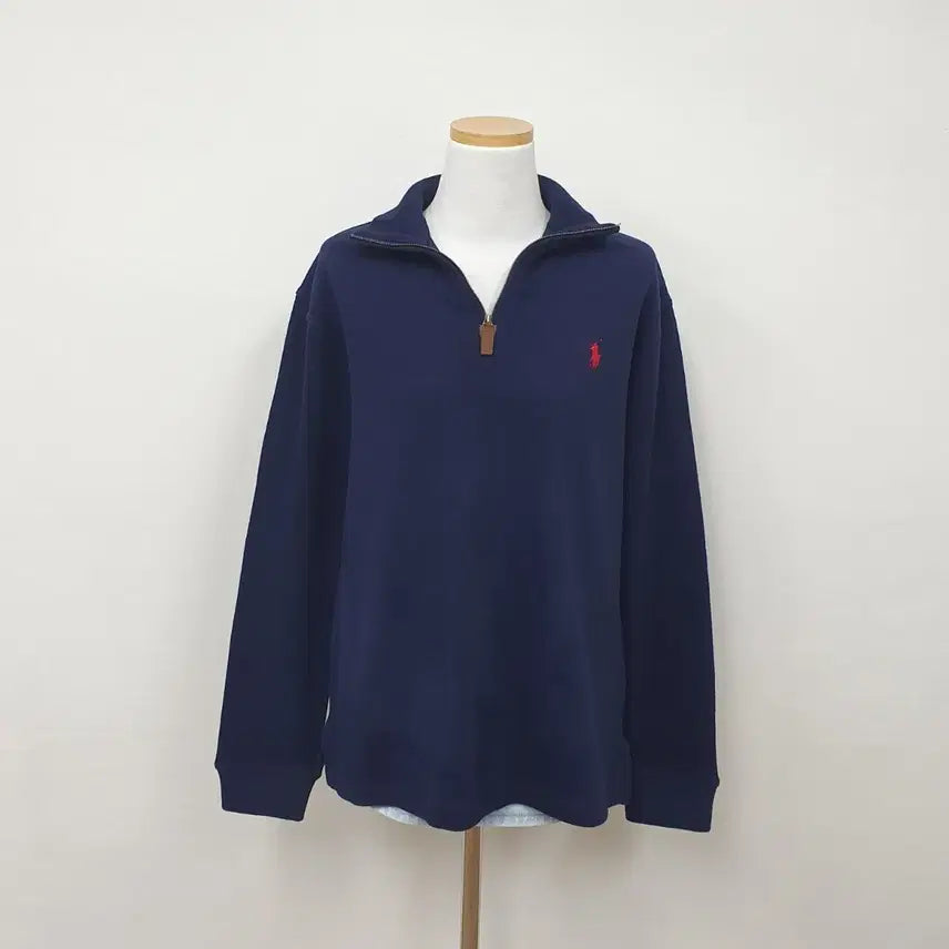 [BUNJANG] Polo Ralph Lauren Navy Half-Zip Sweatshirt / No.26032918 폴로 네이비 하프집업 맨투맨 네이비