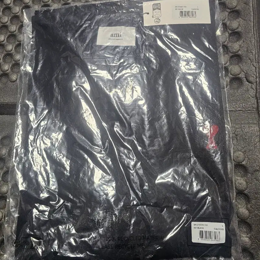 [BUNJANG] Ami Black Heart Short Sleeve T-shirt / 아미 블랙 하트 반팔 티셔츠 새상품L
