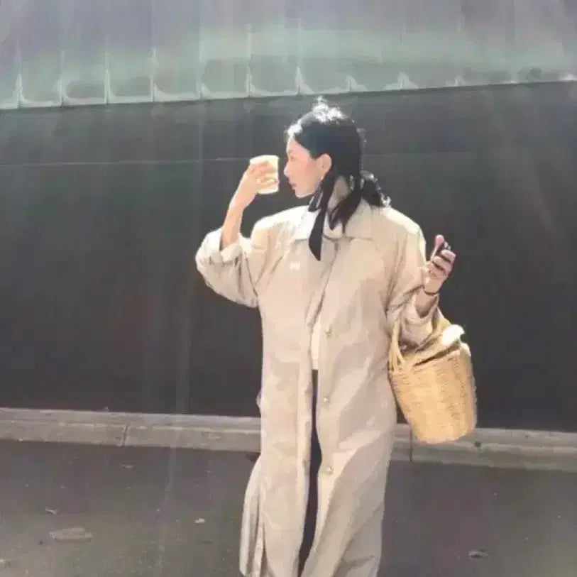 [BUNJANG] Parven Fence Trench Coat / 파르벵 펜스 트랜치